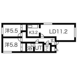 新琴似駅 徒歩19分 4階の物件間取画像